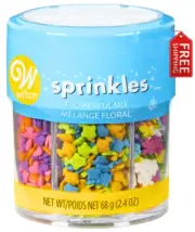 Wilton Animals & Stars Sprinkles, Bright Colors, 2.4 oz, Kosher Baking Supplies