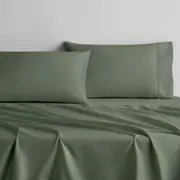 Sheridan Tencel&trade; Lyocell Fibre & Cotton Sheet Set in Slate Green Material: Cotton/Tencel/Lyocell @Sheridan Rewards
