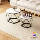 2 Round Coffee Table Set End Nightstand Tea Cafe Sofa Bed Side Cocktail Modern