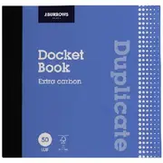 J.Burrows Carbon Duplicate Small Docket Book 50 Pages