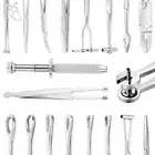 1PC Stainless Steel Piercing Clamp Slotted Locking Forcep Piercing Plier Tool