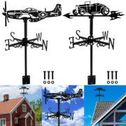 Weather Vane Metal Weather Resistant Wind Direction Indicator Retro tubSX Bant