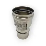 REDUCTION INCREASE Ø 80 MALE X 100 FEMALE STAINLESS STEEL FLUE PIPE