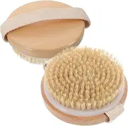 Healeved Body Scrubber Set Pcs Wood Body Brush Dry Skin Brush Beauty Exfoliator for Wet or Dry Bath