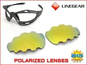 LINEGEAR 24K Gold Vented Polarized Lens Oakley Racing Jacket G1 [RJ1V-24K-POLA]