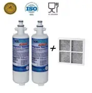 2X ADQ36006101 or LT700P LG Compatible Fridge Filter WITH AIR FILTER