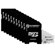 Synergy Digital 16GB, UHS-I MicroSDHC Memory Cards - Class 10, U1 - Pack of 10