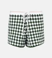 [The Upside] The Upside Portobello Malik crochet cotton shorts AU 14 white