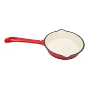 16CM RED CAST IRON PAN NON-STICK FRYING PAN INTEGRATED FRYING PAN WITH THICK ENA