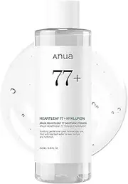 AnuaH.eartleaf 77 Soothing Toner, pH 5.5 Trouble Care, Calming Skin, Refreshing, Hydrating, Purifying, Cruelty Free, Vegan (250ml)