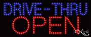 NEW “DRIVE-THRU OPEN" 27x11x1 SOLID/ANIMATED LED SIGN W/CUSTOM OPTIONS 20005
