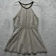 Fab'rik Womens High Neck Dress Large Sleeveless Swing Holidays Cocktail Dress