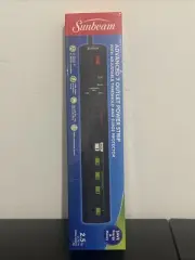 Sunbeam Advance 7 Outlet Power Strip With Surge Protector "FAST SHIPPING"