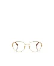 Prada Eyewear Round Frame Glasses 52 Yellow