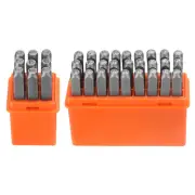 36pcs Metal Stamping Kit 1/8" (3mm) Lowercase Letter Punch Press Tool with Case