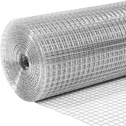 15mx1.2m Hardware Cloth Galvanised Welded Wire Mesh Fence Roll Chicken Coop Rabbit Cage Gopher Tree Guard Barrier Enclosure Fencing 12.7mm