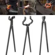 3PC Knife Making Blacksmith Tong Set Bladesmith Tool Hammer Anvil Forge Vise DIY