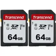 2 x Transcend 64GB SD SDXC Class 10 Memory Card for Canon EOS 80D, 70D, 60D