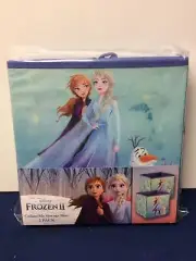 Disney Frozen IICallapsible Storage Bins Blue 2 Pack 9X9X9