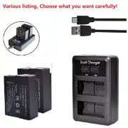 Battery or LED Dual Charger for Panasonic DMWBLC12 Lumix DC-G95 DC-G95MK G95