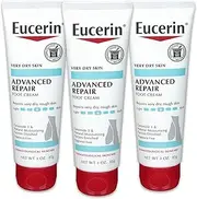 Eucerin Advanced Repair Foot Cream, Unscented Foot Care Cream for Dry Feet and Heels, 3 Oz Tube