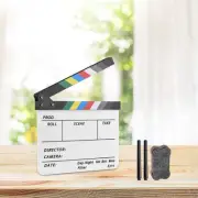 Movie Clapboard Scene Slate Board Party Decoration Photo Prop Clapper Board for