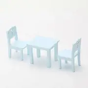 Heker 3-piece children"s table and chair simulator furniture Blue