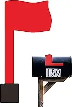 Mailbox Flag - Rust-Proof Replacement Signal Kit, Easy-to-Install Red Indicator | Stick On Repair Mailbox Accessory, Outdoor Notice Flag, universall surfaces Mount for Mail Delivery Alert