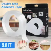 3mx30mmx2mm Nano Tape Double Sided Sticker Reusable Tape Adhesive Invisible Gel