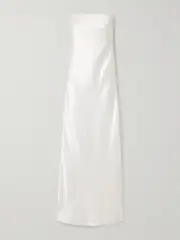 Salon 1884 - + Net Sustain Linea Strapless Silk Gown - Cream - FR 40
