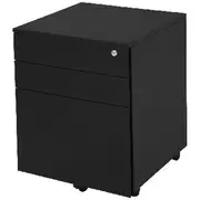 Rapidline 3 Drawer Mobile Pedestal Black