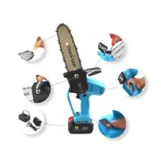 BL 180mm Electric Cordless Chainsaw Chain Saw Pruning Shears Wood Cutting AU