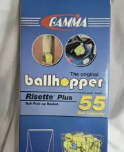 Gamma Ball Hopper Plus 55 (Silver) Basket for Tennis Balls (Holds 55 Balls) NEW