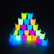 24 Pack Glow in The Dark Slime, with Pink, Blue, Light Blue, Orange and Yello...