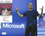 Satya Nadella Signed 8x10 Photo w/ JSA COA #AL48784 Microsoft CEO