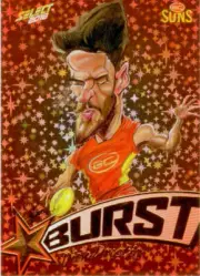 2016 AFL Select Footy Stars ORANGE STARBURST SB31 DION PRESTIA Gold Coast