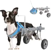 Dog Wheelchair for Back Legs (M) Pets Cart Wheels Leg Brace Hip Support 19.8 LBS