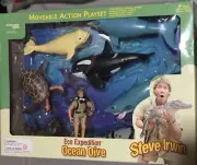 2006 Crocodile Hunter Steve Irwin Ocean Dive Playset Steve & 8 Animals NRFB