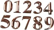 SHINEOFI 10pcs Sign Address Digits Sticker Plate for Hotel and to Install Recognizable Design for Indoor Use