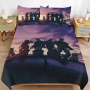 v2614 Bed Sheets Bedding Guardians of The Galaxy Bedding Sets Ultra Soft Skin-Friendly Duvet Cover 3 Piece, Cute Comforter Cover Bed Set for Boys Gir