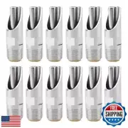 Metaland 12 Pieces Pig Nozzle Nipple Drinker Stainless Steel 1/2" NPT Water F