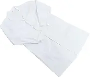 Baluue Doctor Uniform America Lab Coat Long Sleeve Medical Coat Breathable Cotton Pockets for