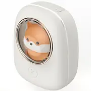 Cute Pet USB Hanging Neck Fan, Rechargeable Hands Free Personal Portable Fan with LED Light