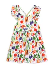 Worthy Threads Girls' Ruffle Sleeve Dress - Little Kid, Big Kid