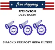 NEW 6 x Pre Post Motor HEPA Filter for Dyson DC50 DC50i Animal Complete Vacuum