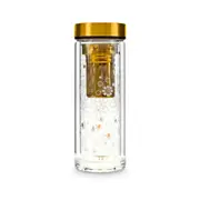 T2 Boxed Double Walled Glass Flask Bee Moroccan
