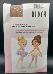 BLOCH Children’s Medium Footed Dance Tights T0981G B Tan 56-80 LBS 46"-56" T