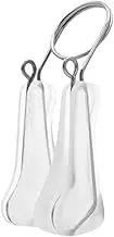 Mikinona Nose Bridge Clip 2 Pack for Nose Lift and Shaping Beauty Tool White Pink