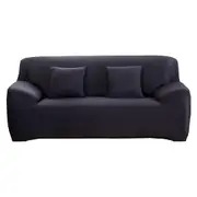 Hyper Cover Stretch Sofa Cover Plain Colour Black