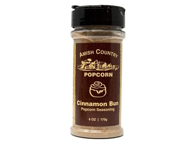 Cinnamon Bun Popcorn Seasoning (6) 6 oz Containers Free Shipping